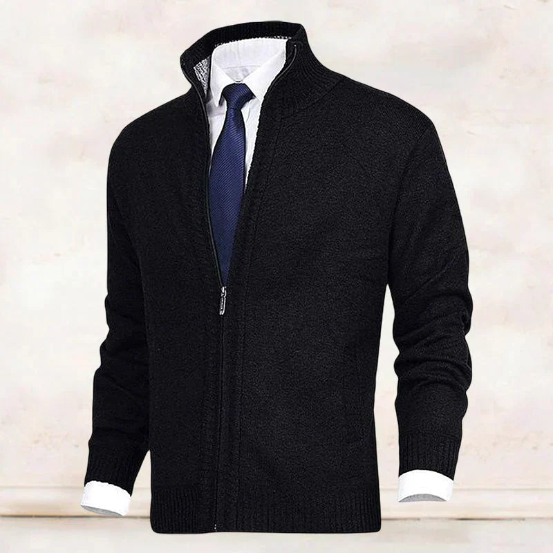 Saber – Cardigan med stående krave