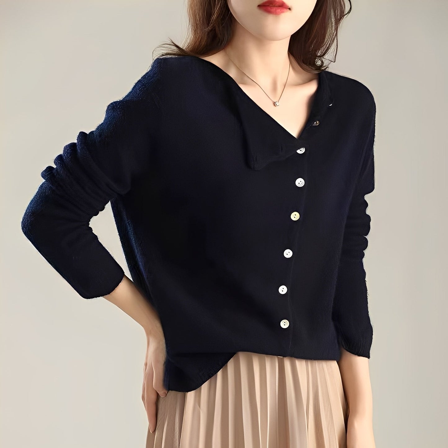 Genève - Elegant strikket cardigan til kvinder