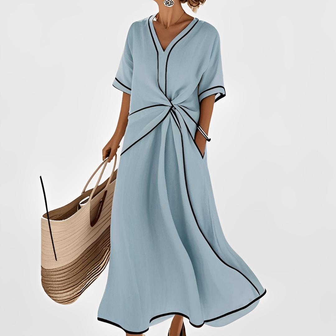 Thérèse – Elegant stribet kjole til kvinder