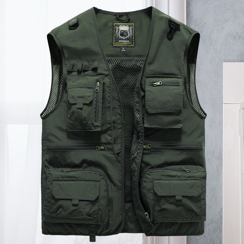 Alessandra – Netz-Gilet Cargo med lommer