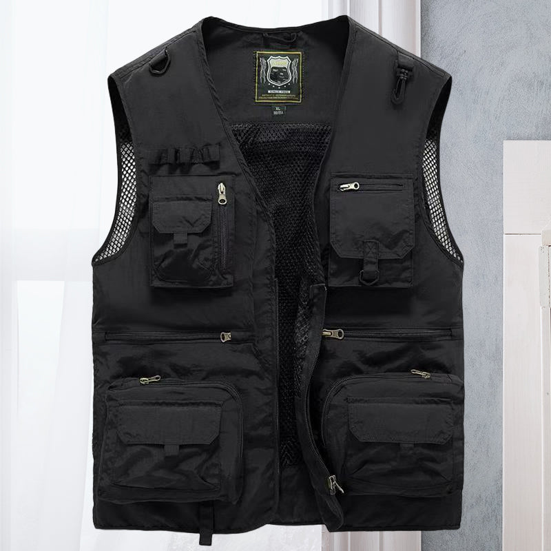 Alessandra – Netz-Gilet Cargo med lommer
