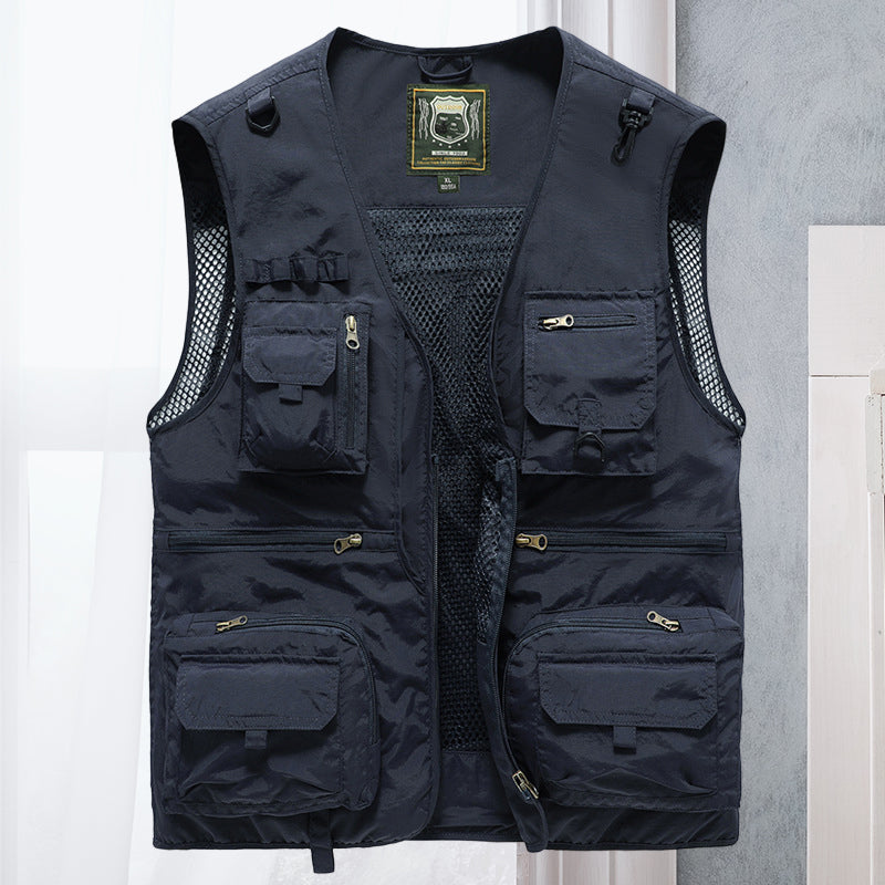 Alessandra – Netz-Gilet Cargo med lommer