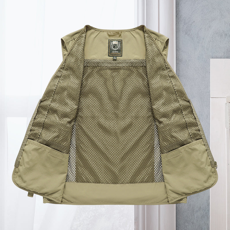 Alessandra – Netz-Gilet Cargo med lommer