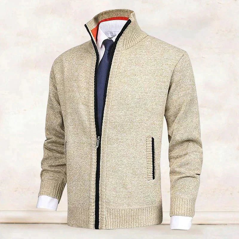 Saber – Cardigan med stående krave