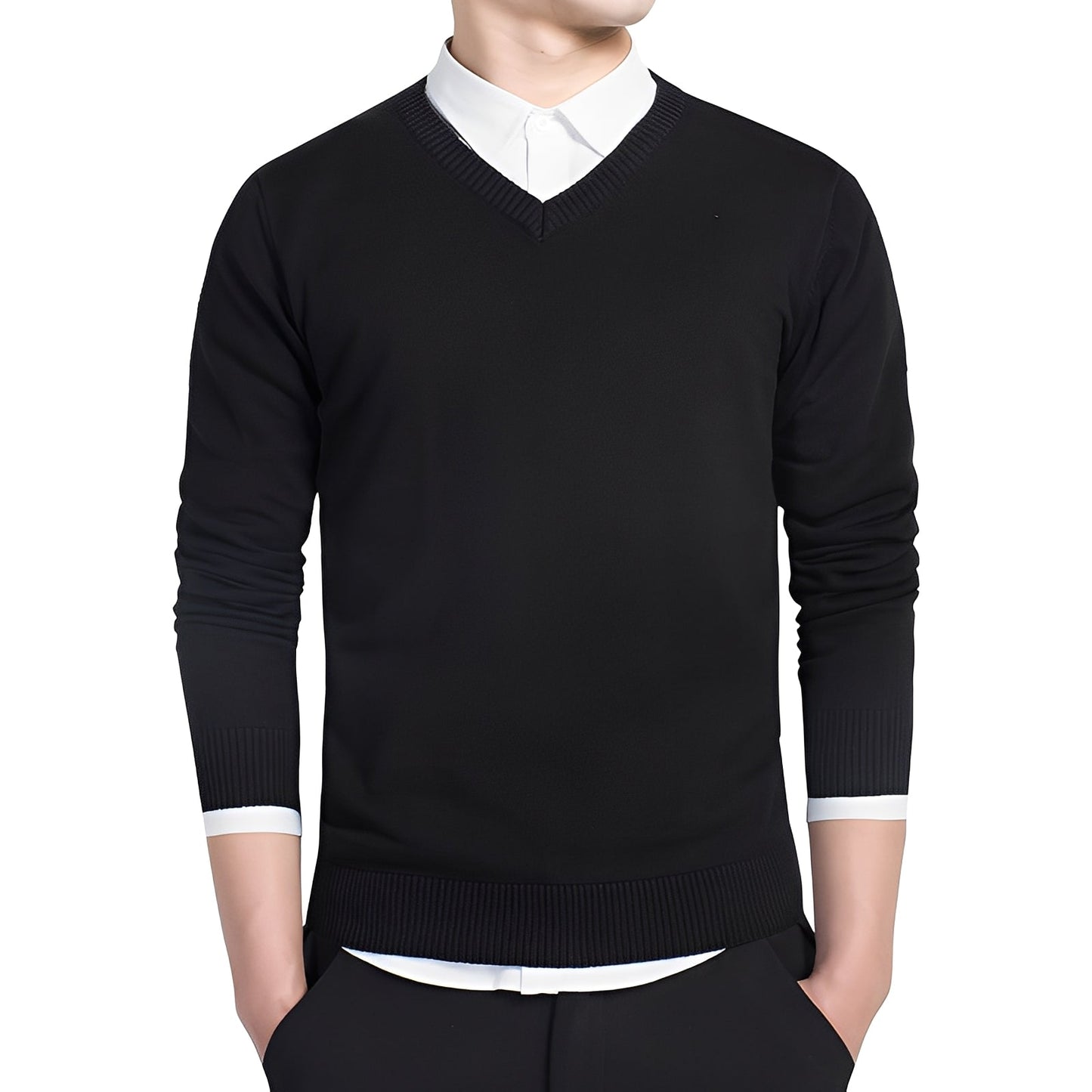 Tom - V-hals cashmere sweater til mænd
