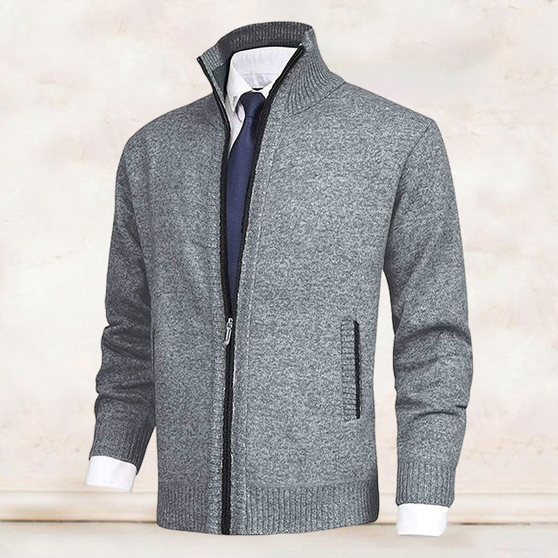 Saber – Cardigan med stående krave