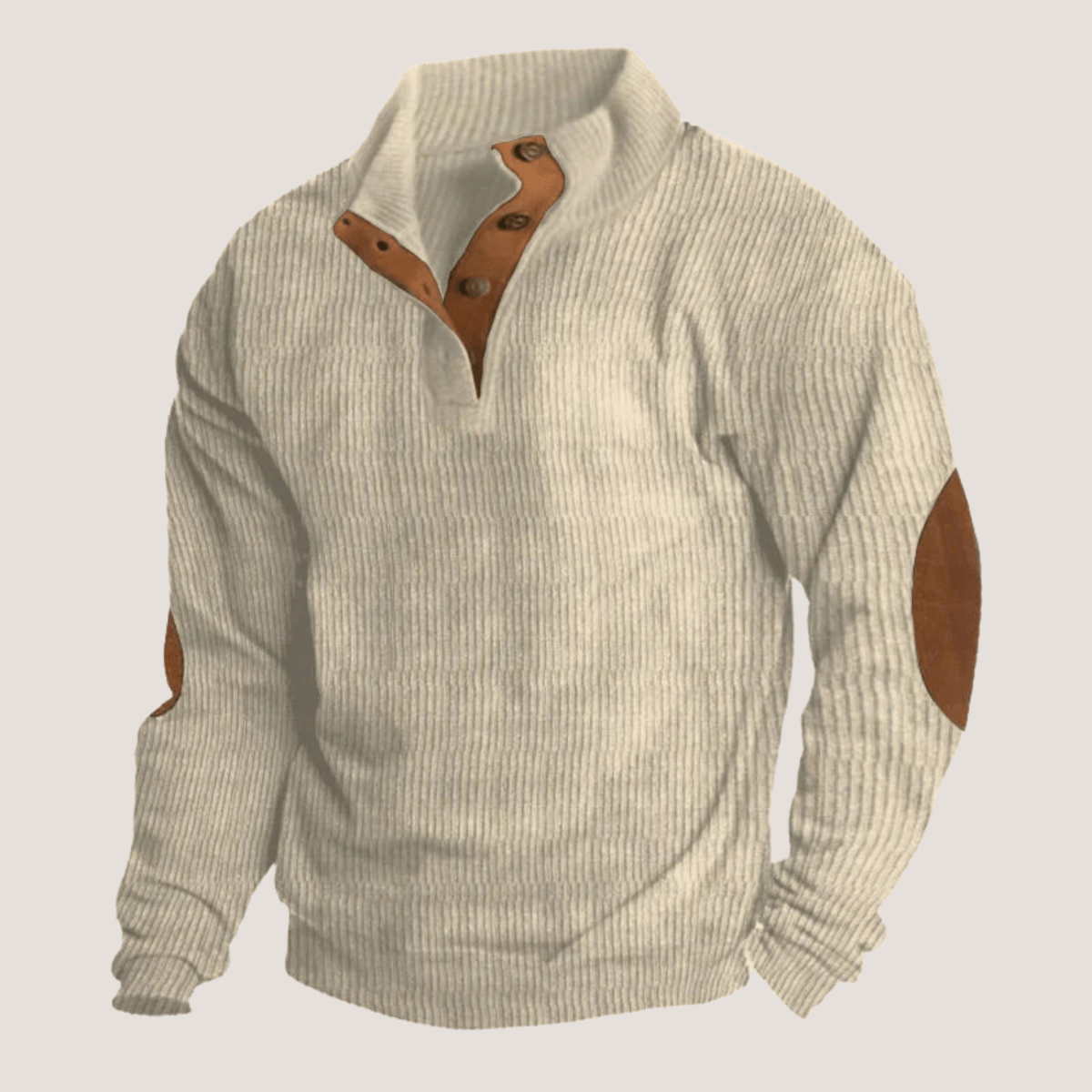 Rico – Strikpullover med Knapper
