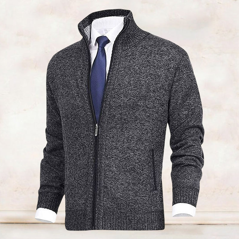 Saber – Cardigan med stående krave