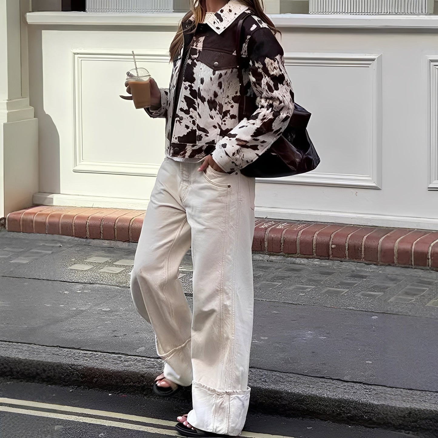 Beatrice - Stilfuld jakke med mønster til damer