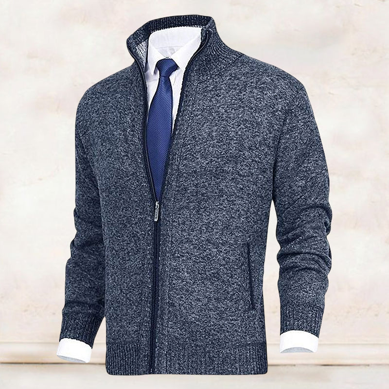 Saber – Cardigan med stående krave