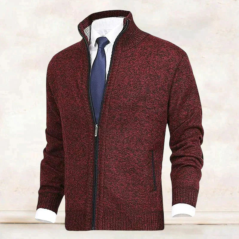 Saber – Cardigan med stående krave