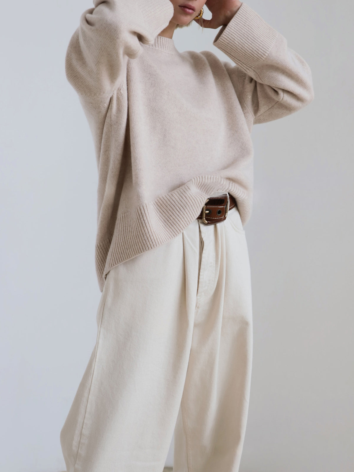 Amara – Oversized Pullover „Zuckerwatte“
