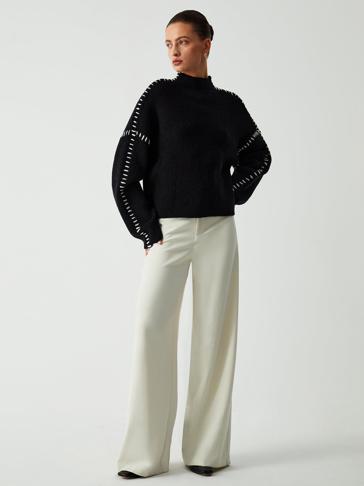 Theresa – Oversized Rollkragenpullover