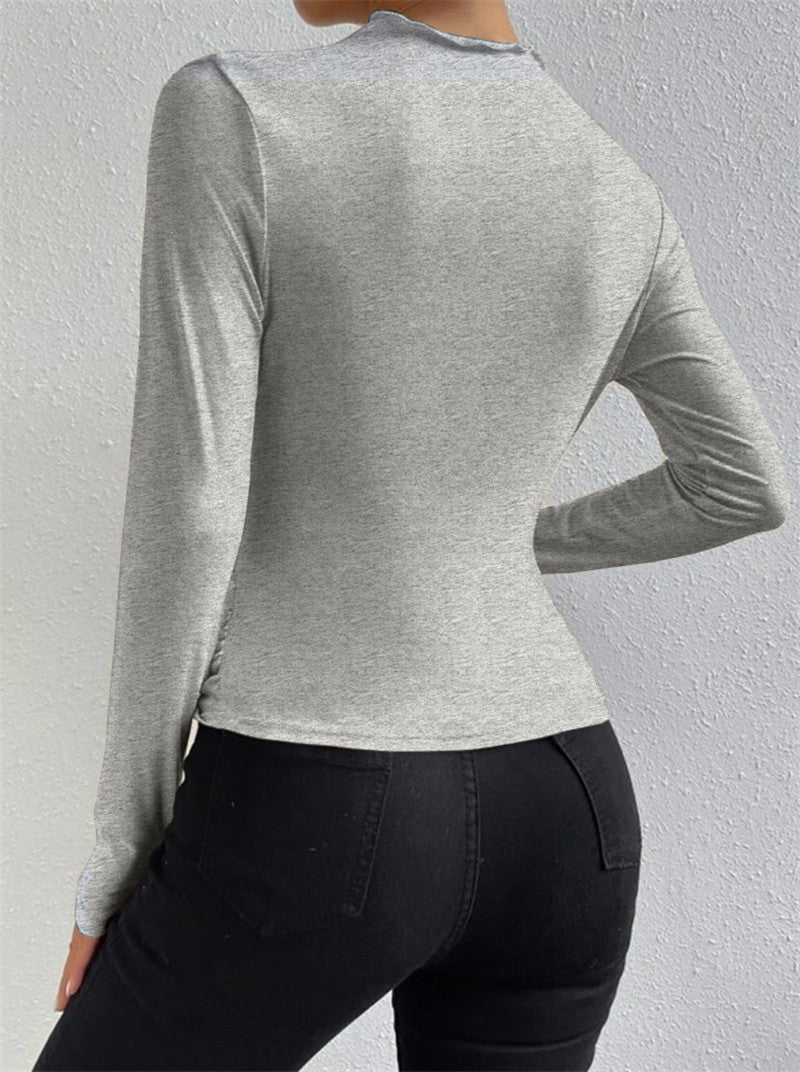 Livia – Langarmshirt med Ruffle