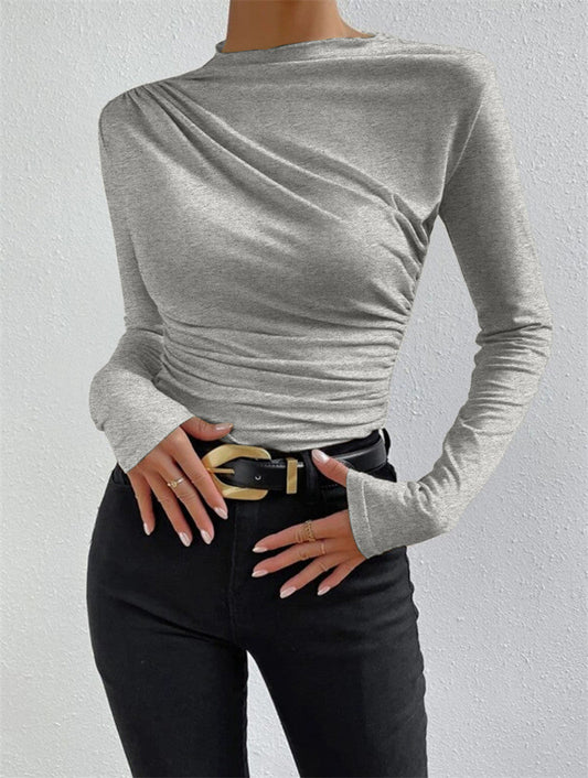 Livia – Langarmshirt med Ruffle