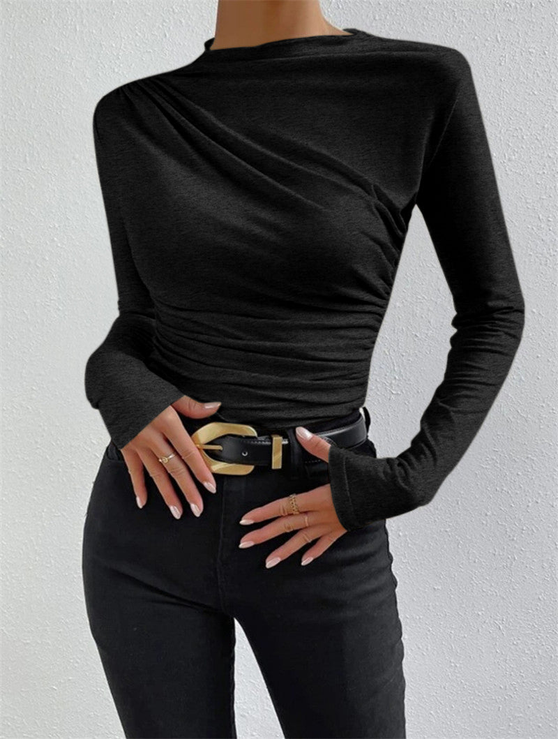 Livia – Langarmshirt med Ruffle