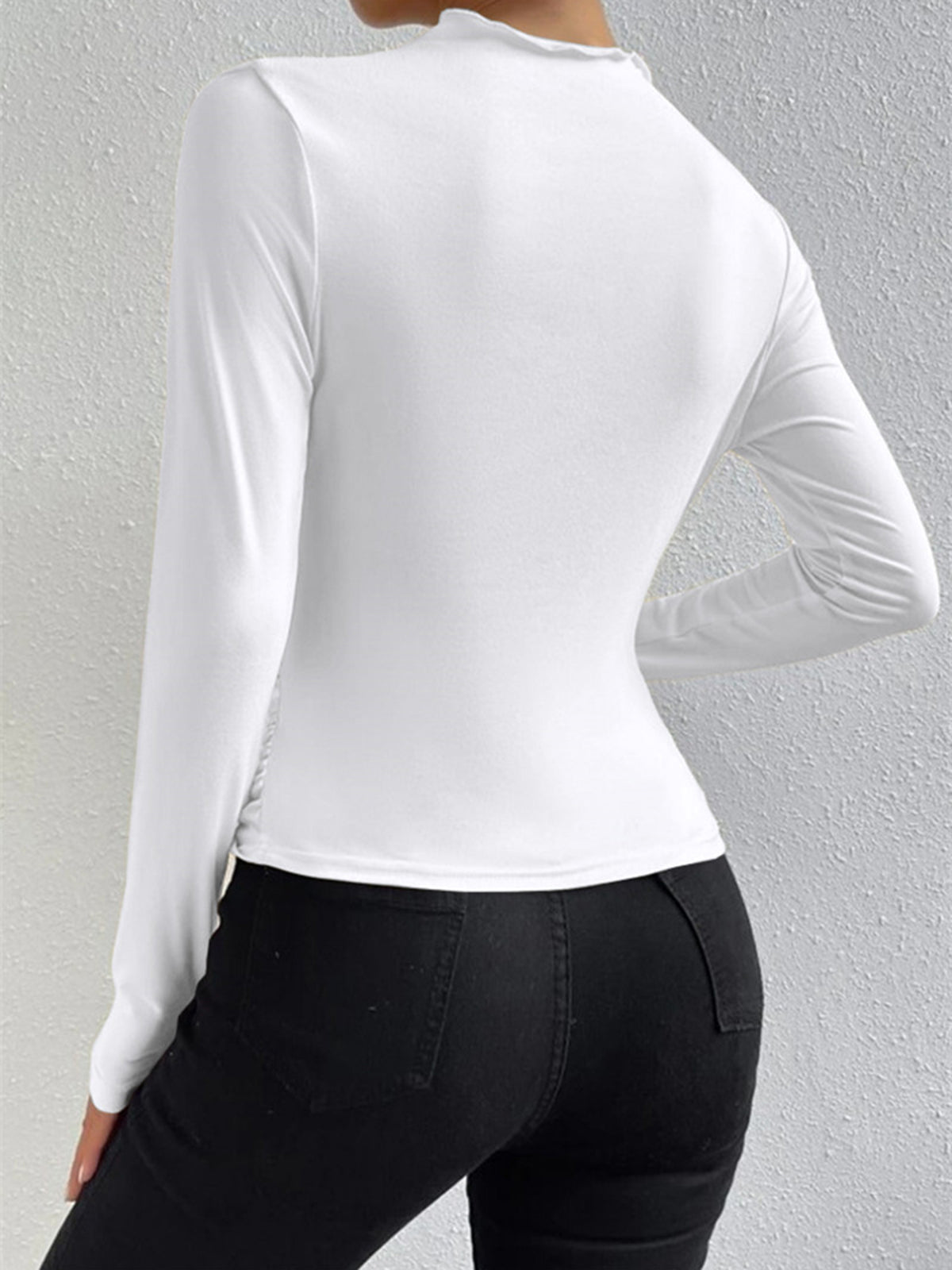 Livia – Langarmshirt med Ruffle