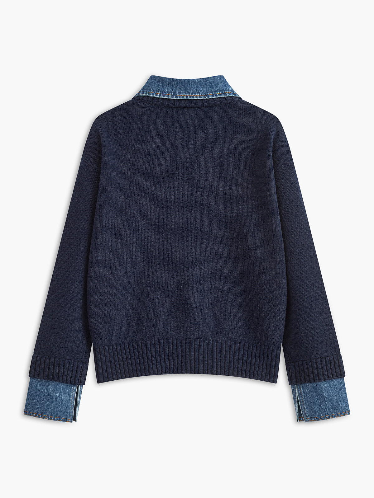 Nellie – 2-i-1 Sweater med Revers-Panel