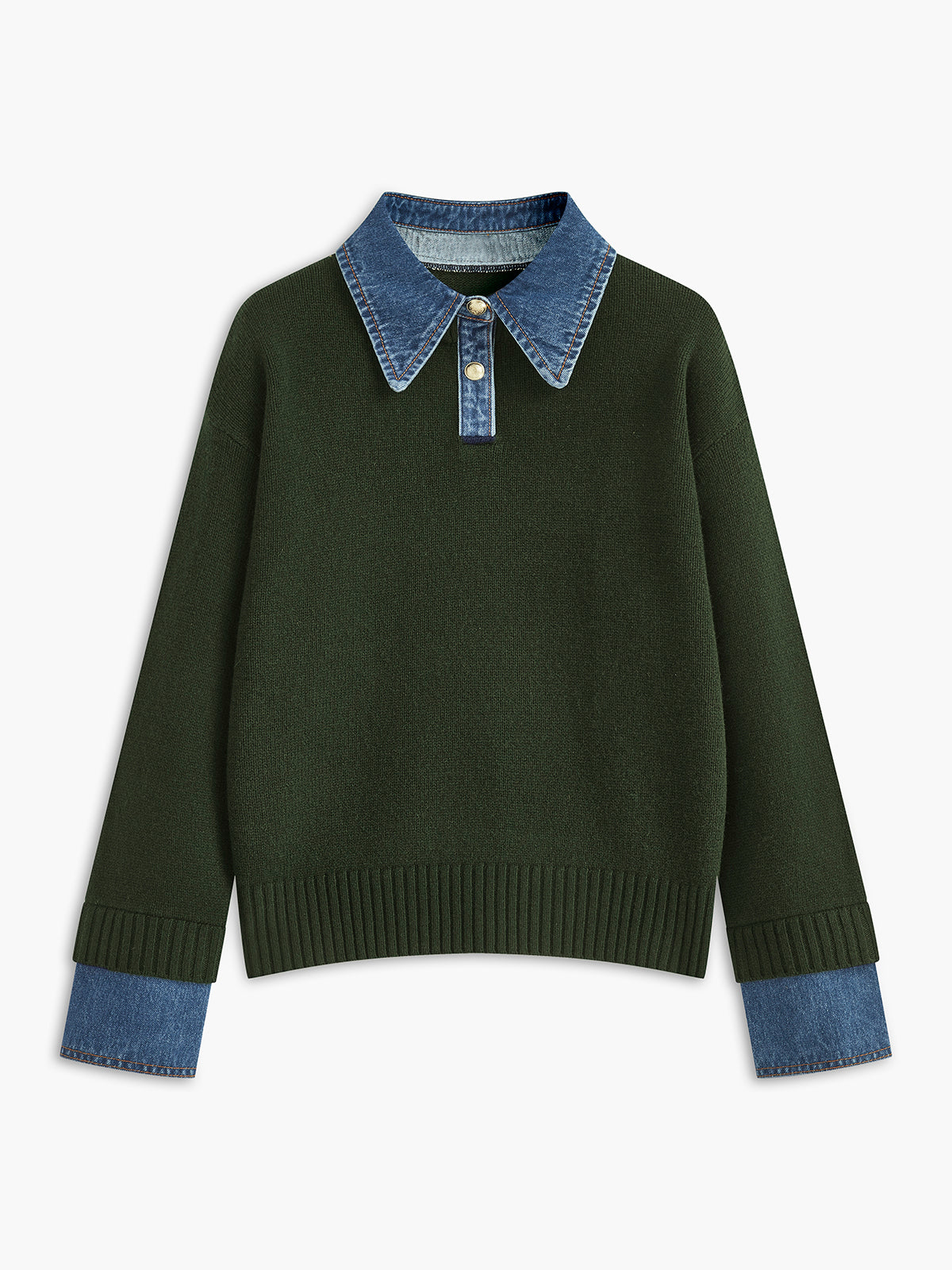Nellie – 2-i-1 Sweater med Revers-Panel