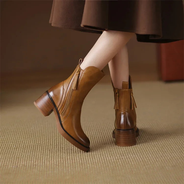 Ludovica – Stiefeletter i Vintage-look