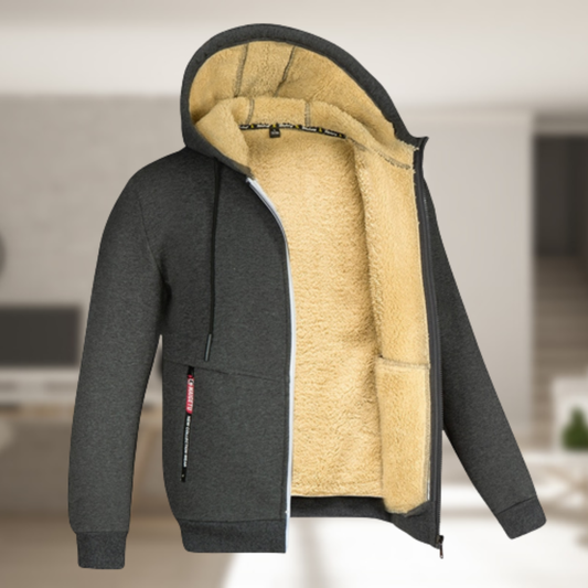 Andrew – Vinterjakke med polar-fleece hætte