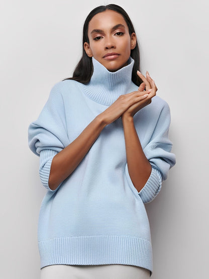 Marva - Stilfuld, varm rullekravepullover til damer