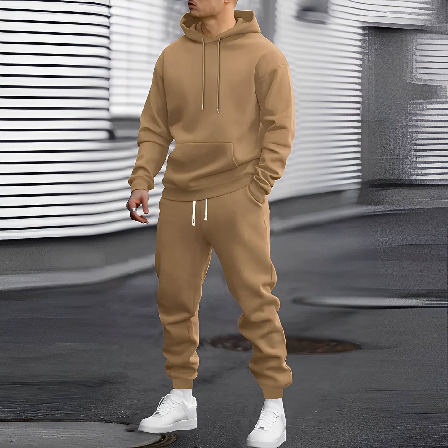 Arvel - Lækkert træningsdragt-sæt med hætte til mænd