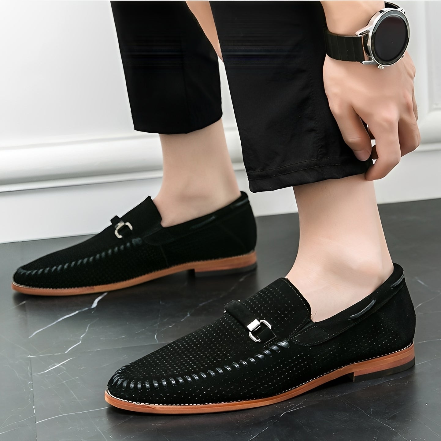 Wesley - Elegante Loafer af Ruskind til Herrer