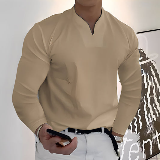 Corentin - Afslappet langærmet skjorte til mænd