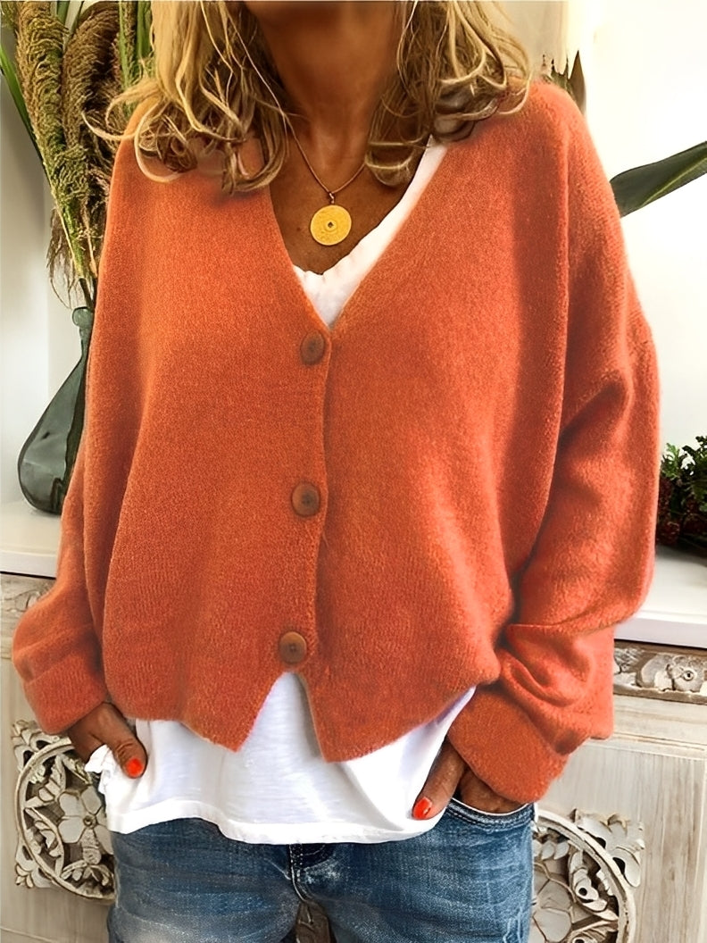 Deena - Blød, afslappet og varm dame-cardigan