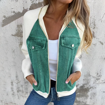 Libby - Afslappet denimjakke med raglanærmer til damer