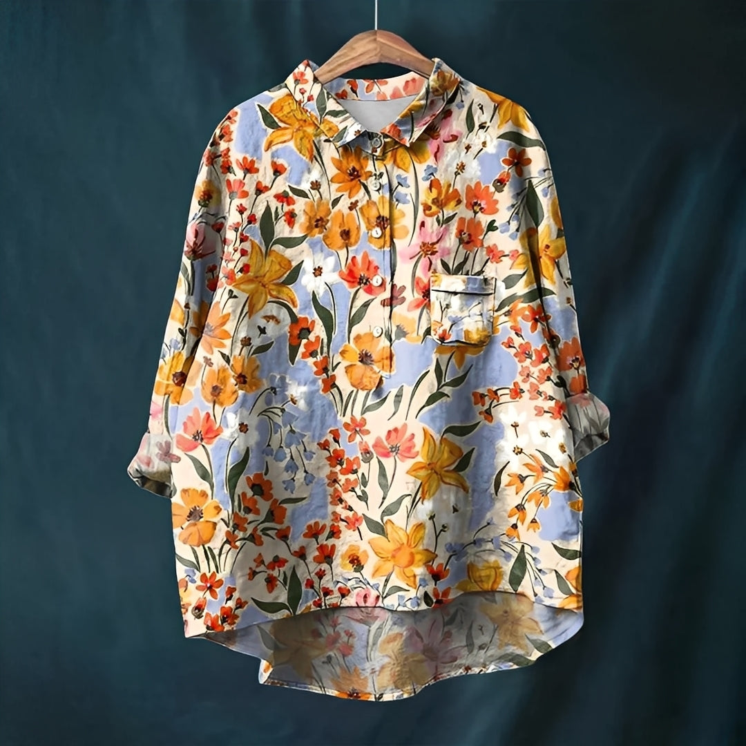 Garance - Klassisk skjorte med lange ærmer til kvinder