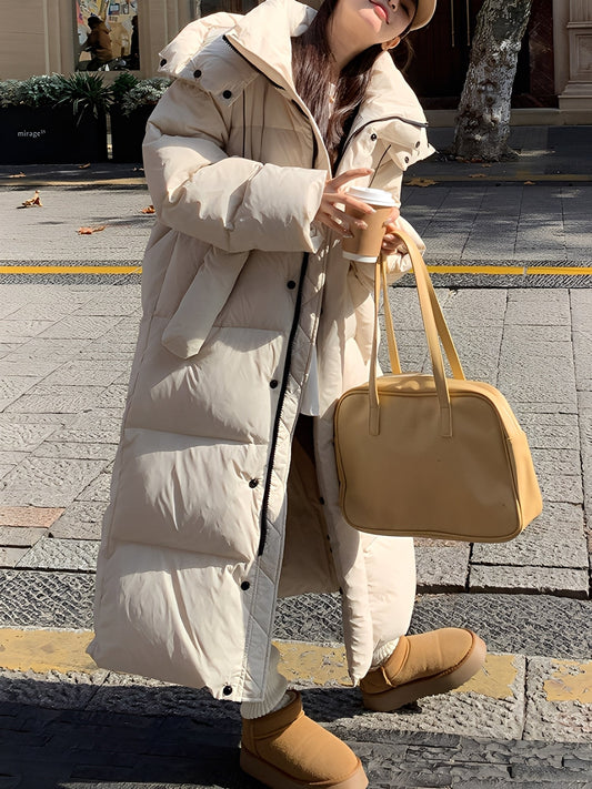 Hazel - Trendy lang hættejakke til damer