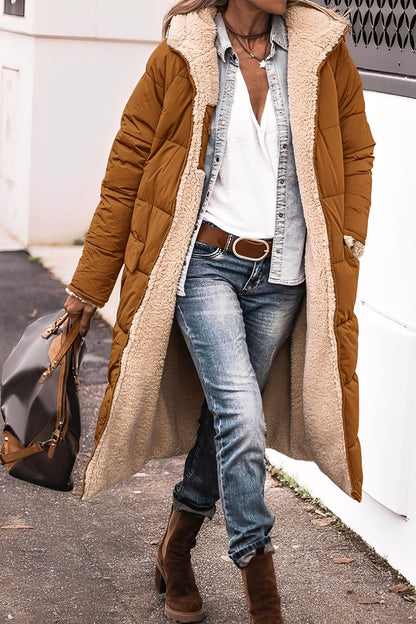 Carina - Elegant parka-frakke med hætte til damer