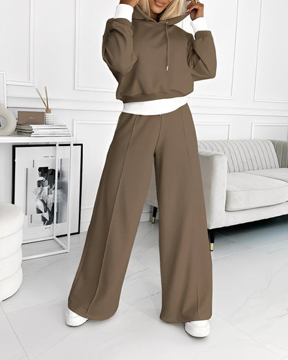 Paulina - Stilfuldt træningsdragt-sæt med hætte til damer