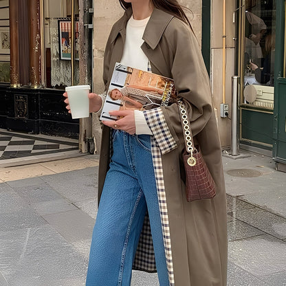 Connie - Moderne lange trenchcoat til damer