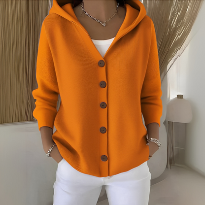 Orianne - Cardigan med lange ærmer i bomuld til kvinder