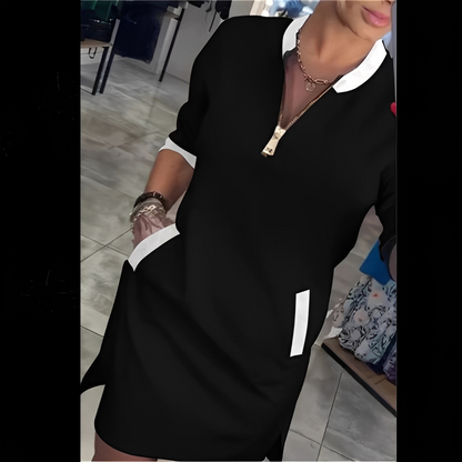 Angelena - Chic kjole med lange ærmer til kvinder