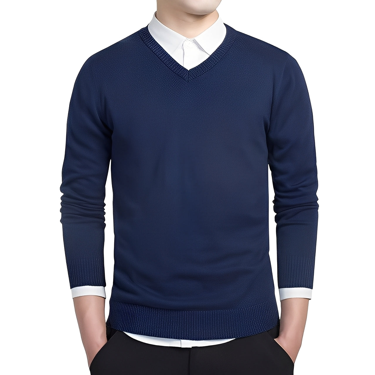 Tom - V-hals cashmere sweater til mænd