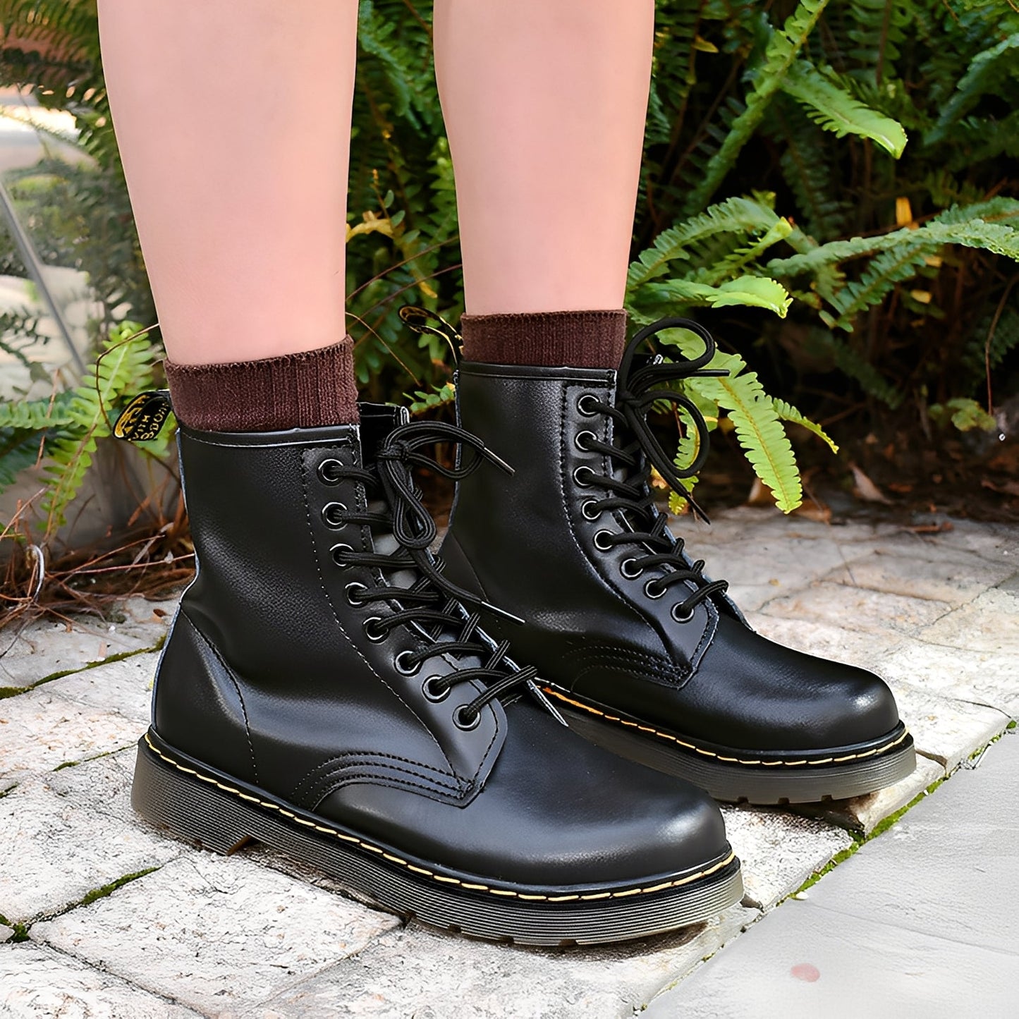 Georgette - Læderstøvler til par