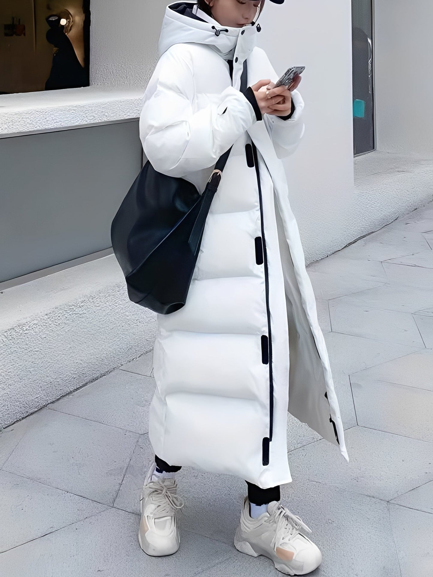 Hazel - Trendy lang hættejakke til damer