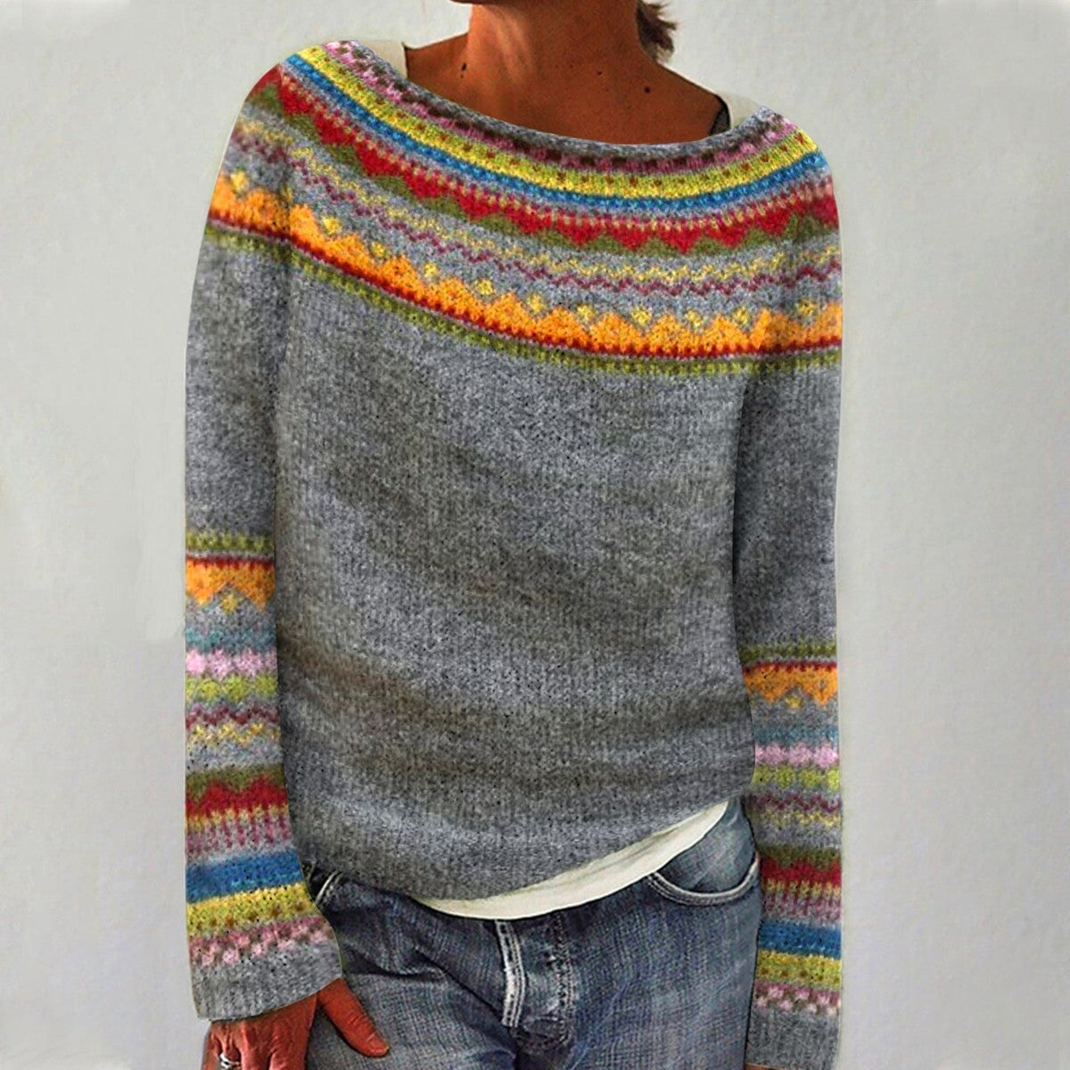 Clarissa – Strikpullover i moderne stil
