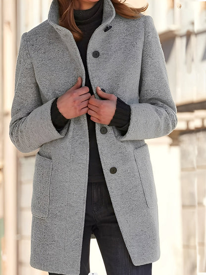 Julissa - Varm vinterfrakke med lomme til kvinder