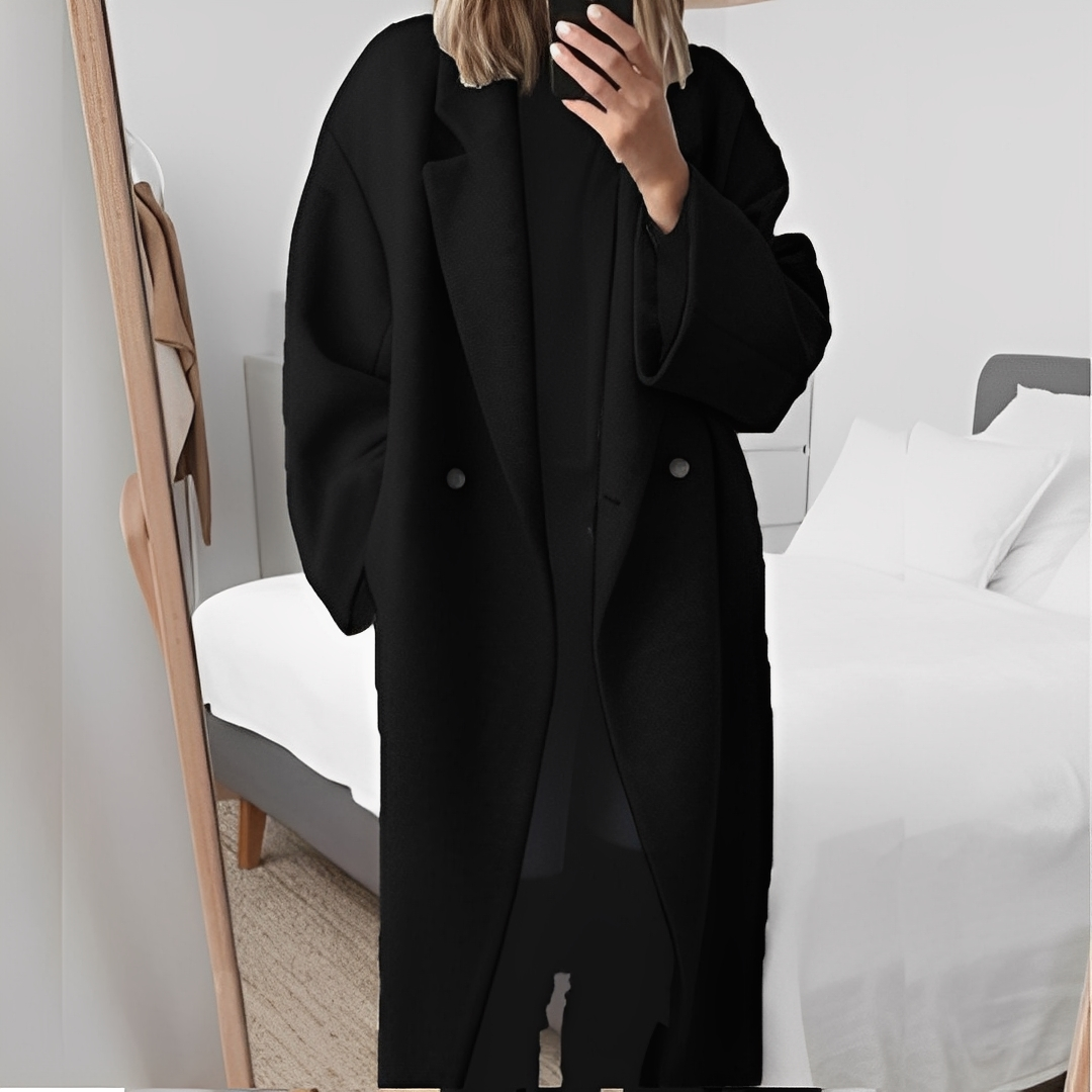 Marjolaine - Elegant oversize knapfrakke til kvinder