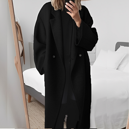 Marjolaine - Elegant oversize knapfrakke til kvinder
