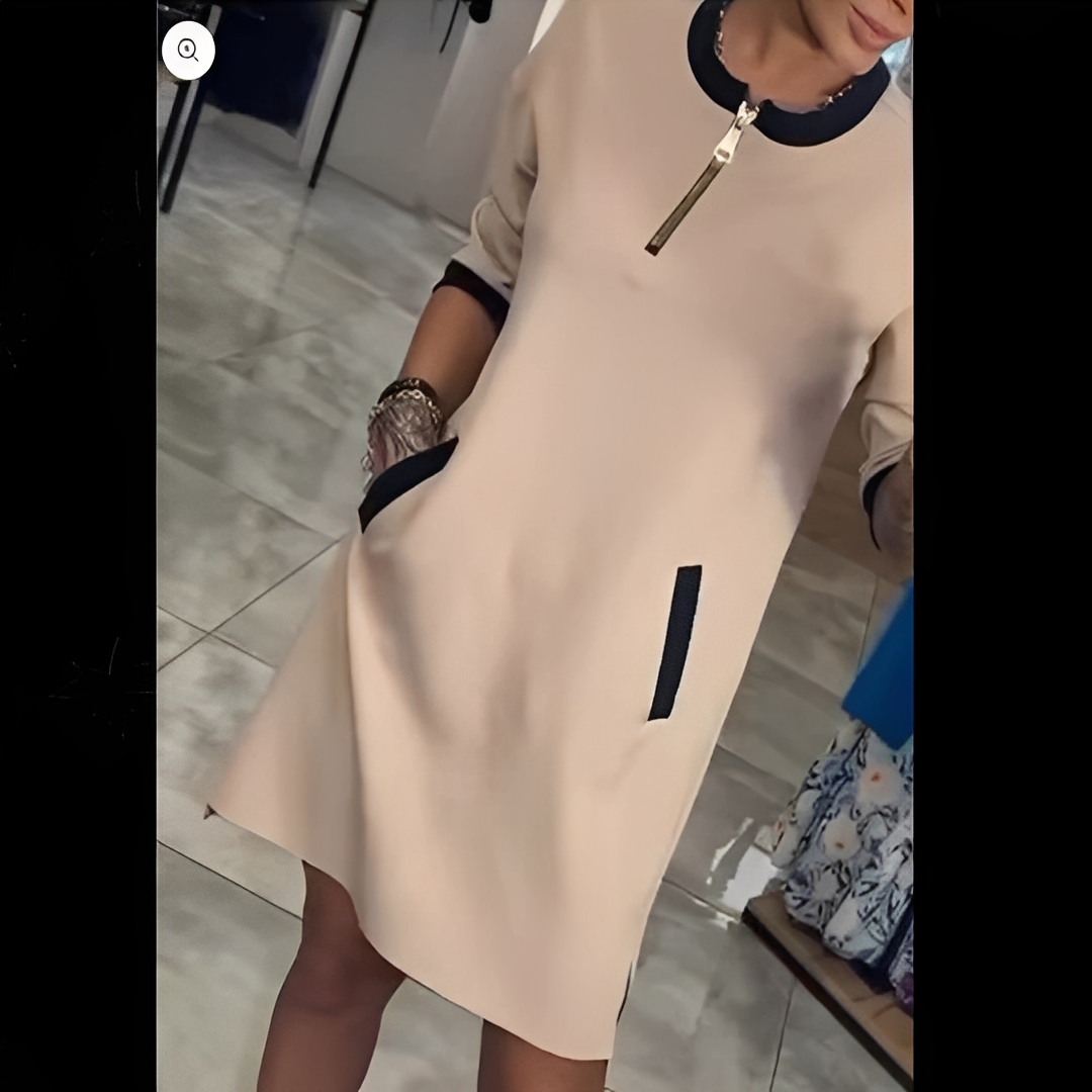 Angelena - Chic kjole med lange ærmer til kvinder