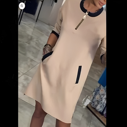 Angelena - Chic kjole med lange ærmer til kvinder