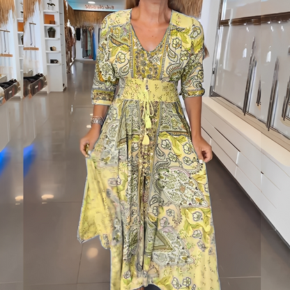 Sébire - Elegant kjole med V-hals til kvinder