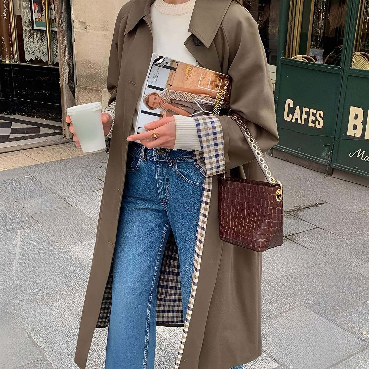 Connie - Moderne lange trenchcoat til damer