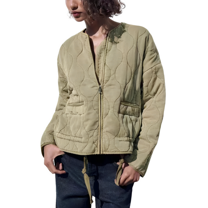 Chloe - Stilfuld, løst siddende vatteret jakke til damer